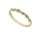 1/10ct. t.w. Diamond Braided Ring in 14K Yellow Gold