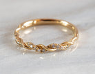 1/10ct. t.w. Diamond Braided Ring in 14K Yellow Gold