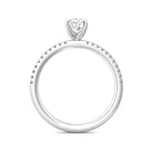 1/8ct. t.w. Round Cut Diamond Engagement Ring in 14K White Gold