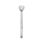 1/8ct. t.w. Round Cut Diamond Engagement Ring in 14K White Gold