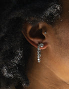 2ct. t.w. Newborn Lab Created Diamond Hoop Earrings in 14K White Gold