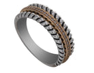 1/10ct. t.w. Diamond Ring in Sterling Silver and 14K Yellow Gold