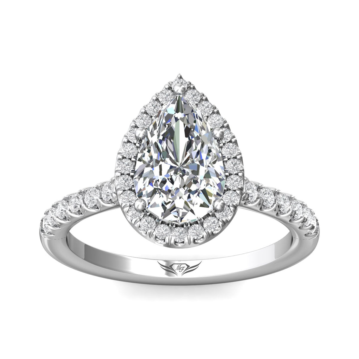 2/5ct. t.w. Diamond Engagement Ring in 14K White Gold