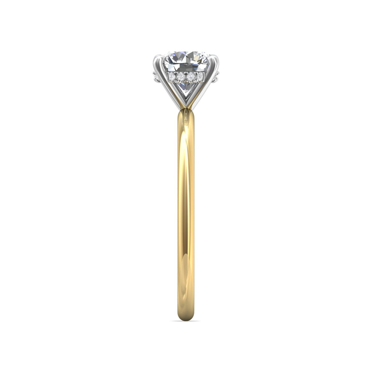 .04ct. t.w. Diamond Engagement Ring in 14K Yellow & White Gold