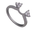 1/4ct. t.w. Full Round Cut Wedding Wrap in 14K White Gold
