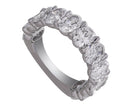 5ct. t.w. Oval Cut Newborn Lab Created Diamond Anniversary Ring in 14K White Gold