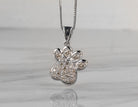 1/2ct. t.w. Brown Diamond Paw Print Pendant in Sterling Silver