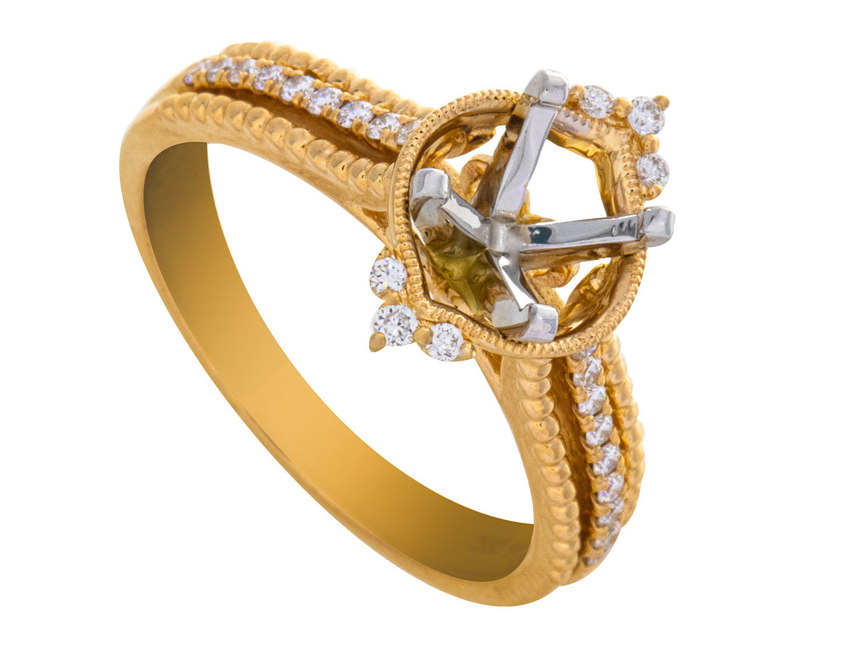 1/5ct. t.w. Diamond Engagement Ring in 14K Yellow Gold