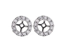 1/2ct. t.w. Diamond Halo Earring Jackets in 14K White Gold