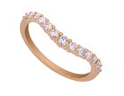 1/2ct. t.w. Chevron Diamond Anniversary Ring in 14K Yellow Gold