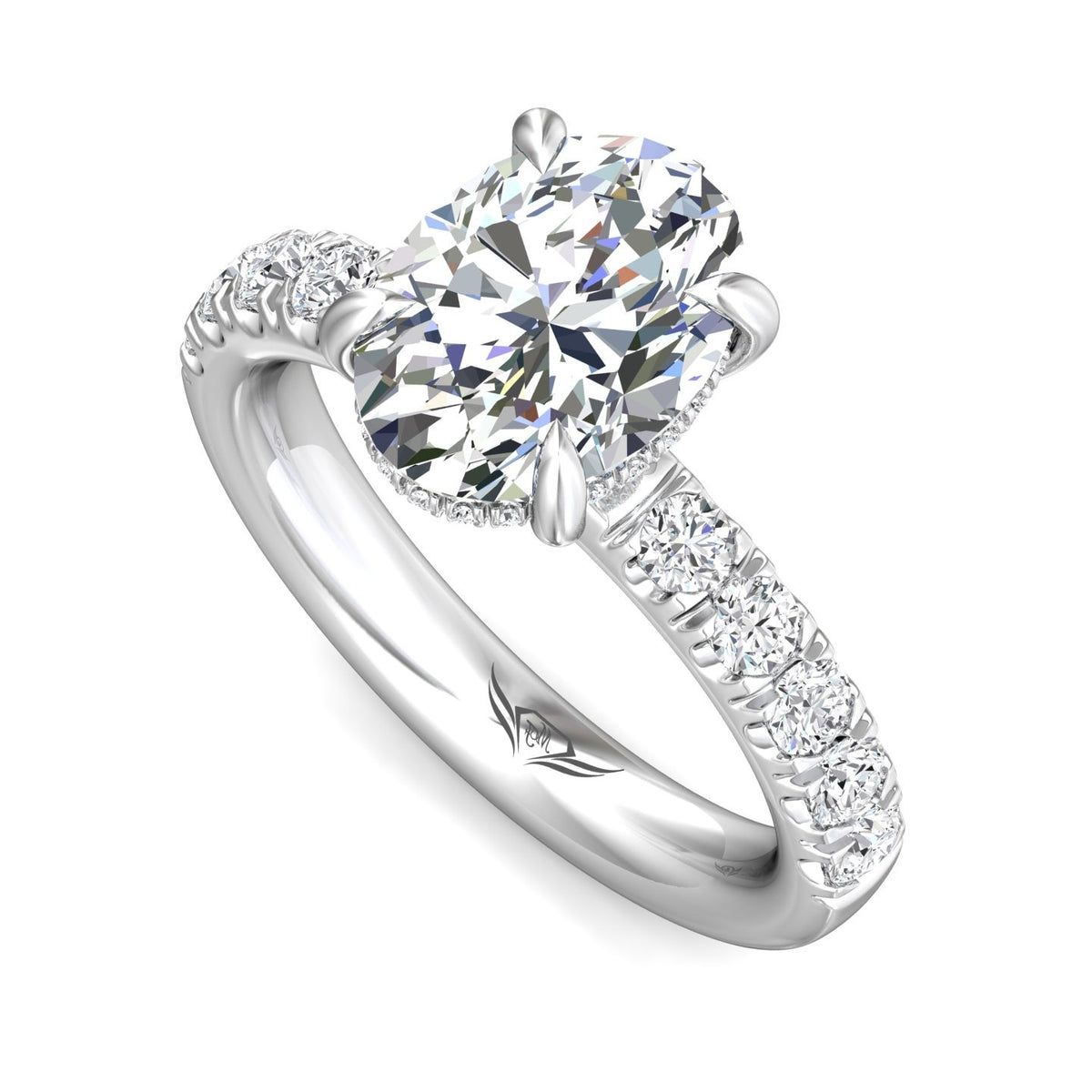 3/4ct. t.w. Diamond Engagement Ring in 14K White Gold