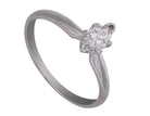 1/2ct. Marquise Cut Solitaire Diamond Engagement Ring in 14K White Gold