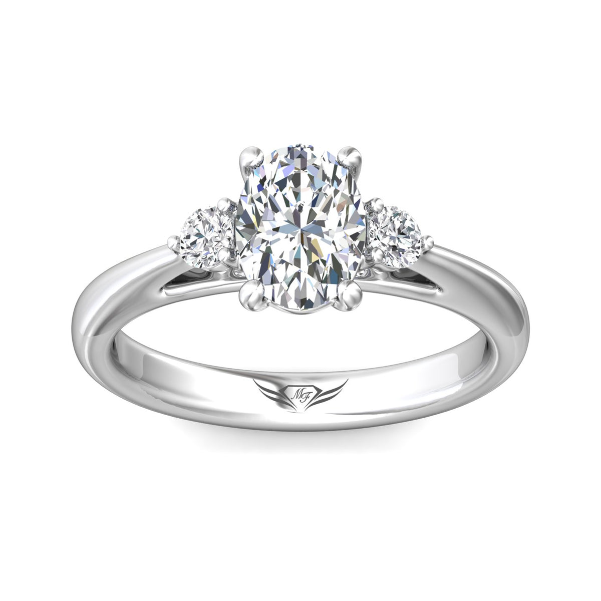 1/5ct. t.w. Diamond Engagement Ring in 14K White Gold