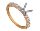 3/4ct. t.w. Kessler 81 Diamond Engagement Ring in 18K Yellow Gold