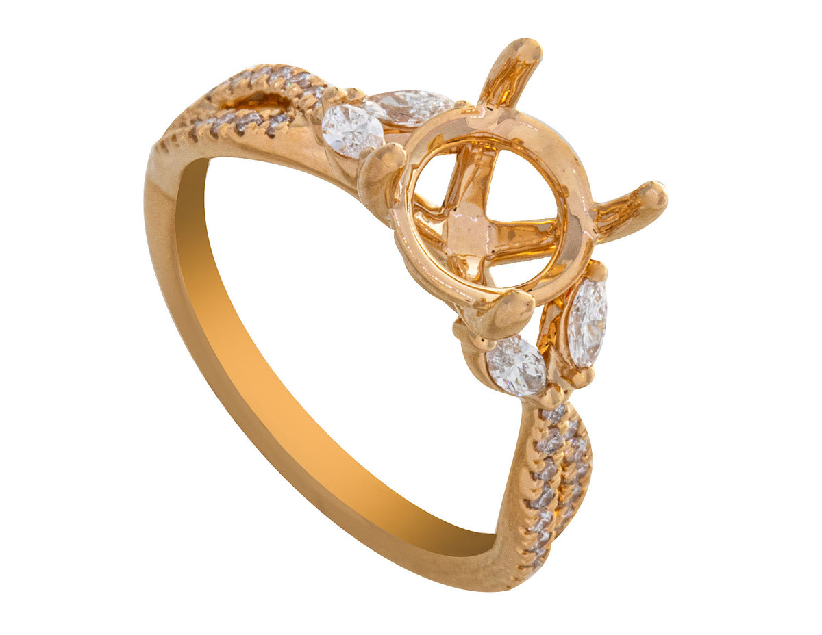 1/3ct. t.w. Diamond Engagement Ring in 14K Yellow Gold