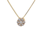 1/4ct. t.w. Diamond Cluster Pendant in 14K Yellow Gold