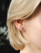 1/4ct. t.w. Cushion Shape Newborn Lab Created Diamond Earrings in Sterling Silver