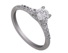 3/4ct. t.w. Round Cut Diamond Engagement Ring in 14K White Gold