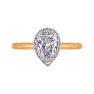 1/5ct. t.w. Diamond Engagement Ring in 14K White and Yellow Gold