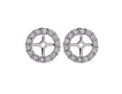 7/8ct. t.w. Diamond Halo Earring Jackets in 14K White Gold