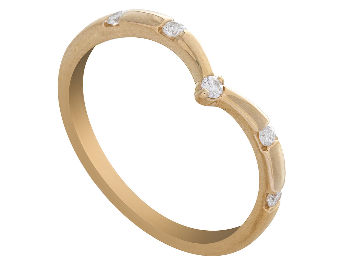 1/10ct. t.w. Diamond Anniversary Ring in 14K Yellow Gold