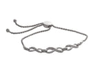1/14ct. t.w. Diamond Infinity Bracelet in Sterling Silver
1/14ct. t.w. Infinity Bracelet in Sterling Silver