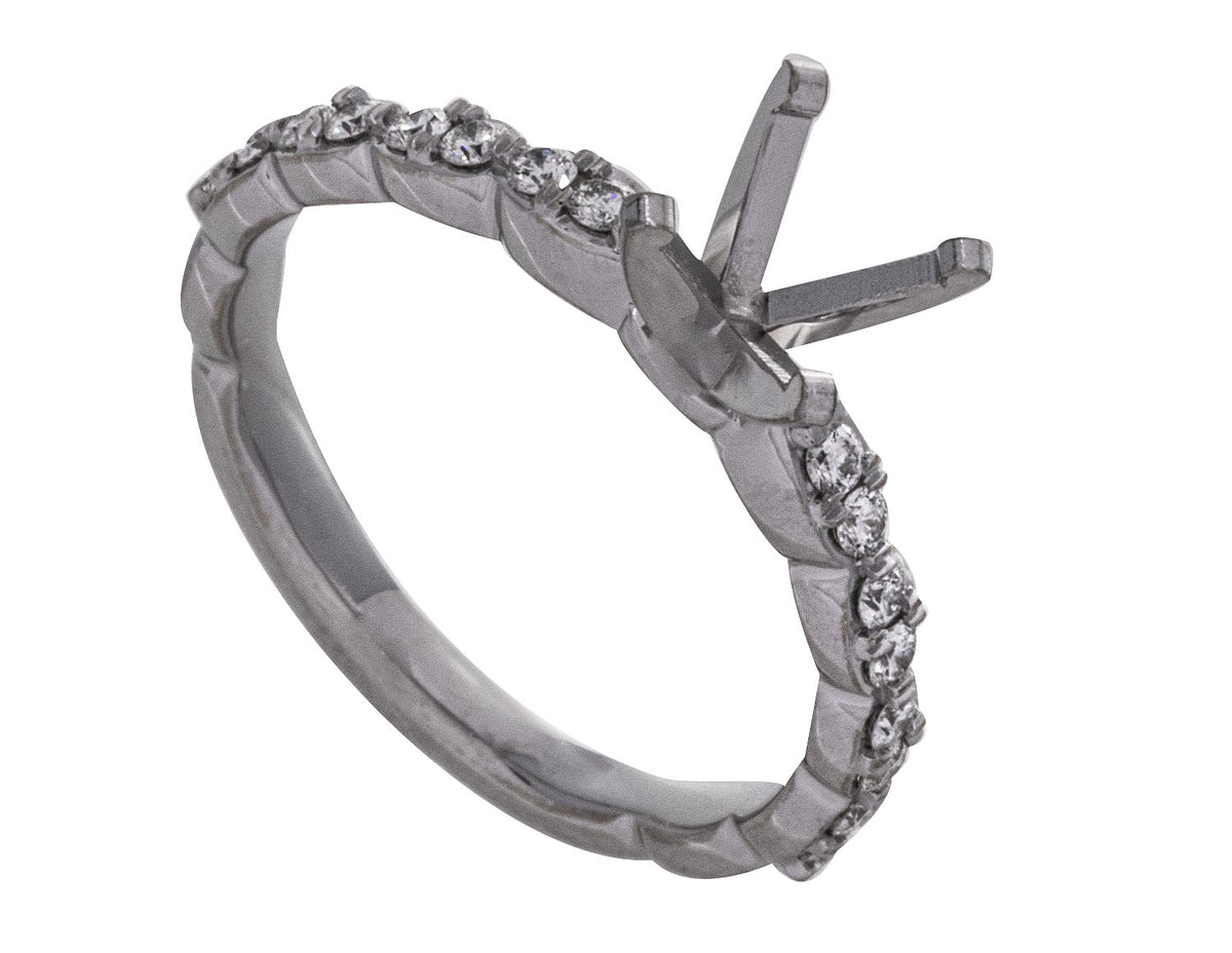 1/4ct. t.w. Diamond Engagement Ring in 14K White Gold