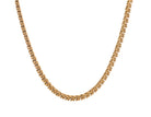 22" 4.5mm Gold Ion-Plated Stainless Steel S-Link Flat Chain