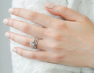1/2ct. t.w. Marquise and Round Diamond Anniversary Ring in 14K White Gold