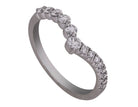 2/5ct. t.w. Chevron Diamond Anniversary Ring in 14K White Gold