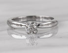 1/2ct. Solitaire Kessler 81 Round Diamond Engagement Ring in 14K White Gold