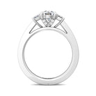 1/3ct. t.w. Princess and Round Cut Diamond Engagement Ring in 14K White Gold