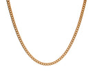Stainless Steel/Gold-IP Matte Curb Chain