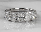 2ct. t.w. 5-Stone Oval Cut Newborn Lab Created Diamond Ring in 14K White Gold