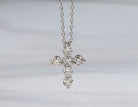 1/7ct. t.w. Diamond Cross Pendant in 14K White Gold