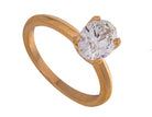 2ct. Oval Cut Newborn Lab Created Diamond Engagement Ring in 14K Yellow Gold