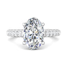 1/2ct. Diamond Engagement Ring in 14K White Gold