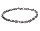 Stainless Steel Polished Zipper Link Chain Bracelet