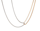18" 1mm Gold-Ip Double-Stand Box Chain in Stainless Steel