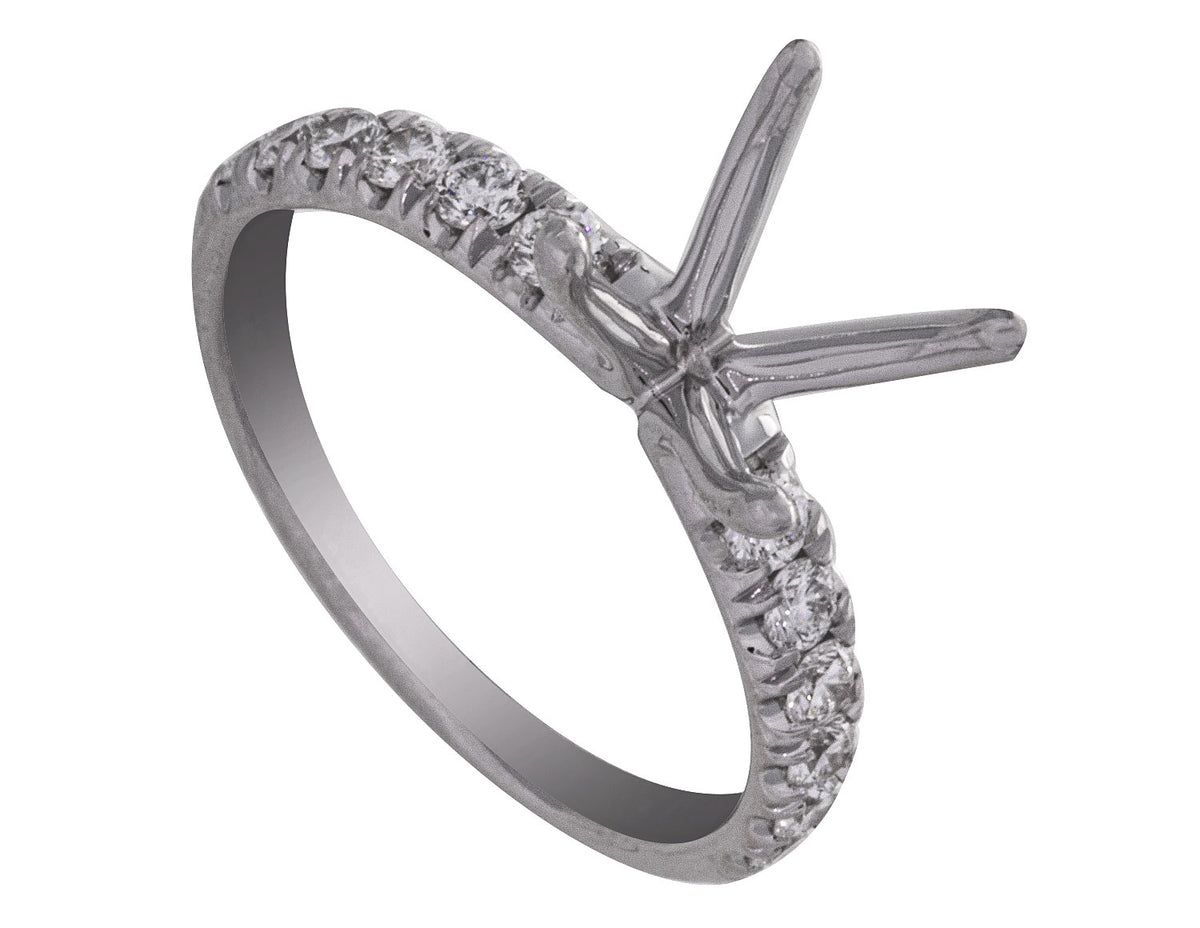 2/5ct. t.w. Diamond Engagement Ring in 14K White Gold