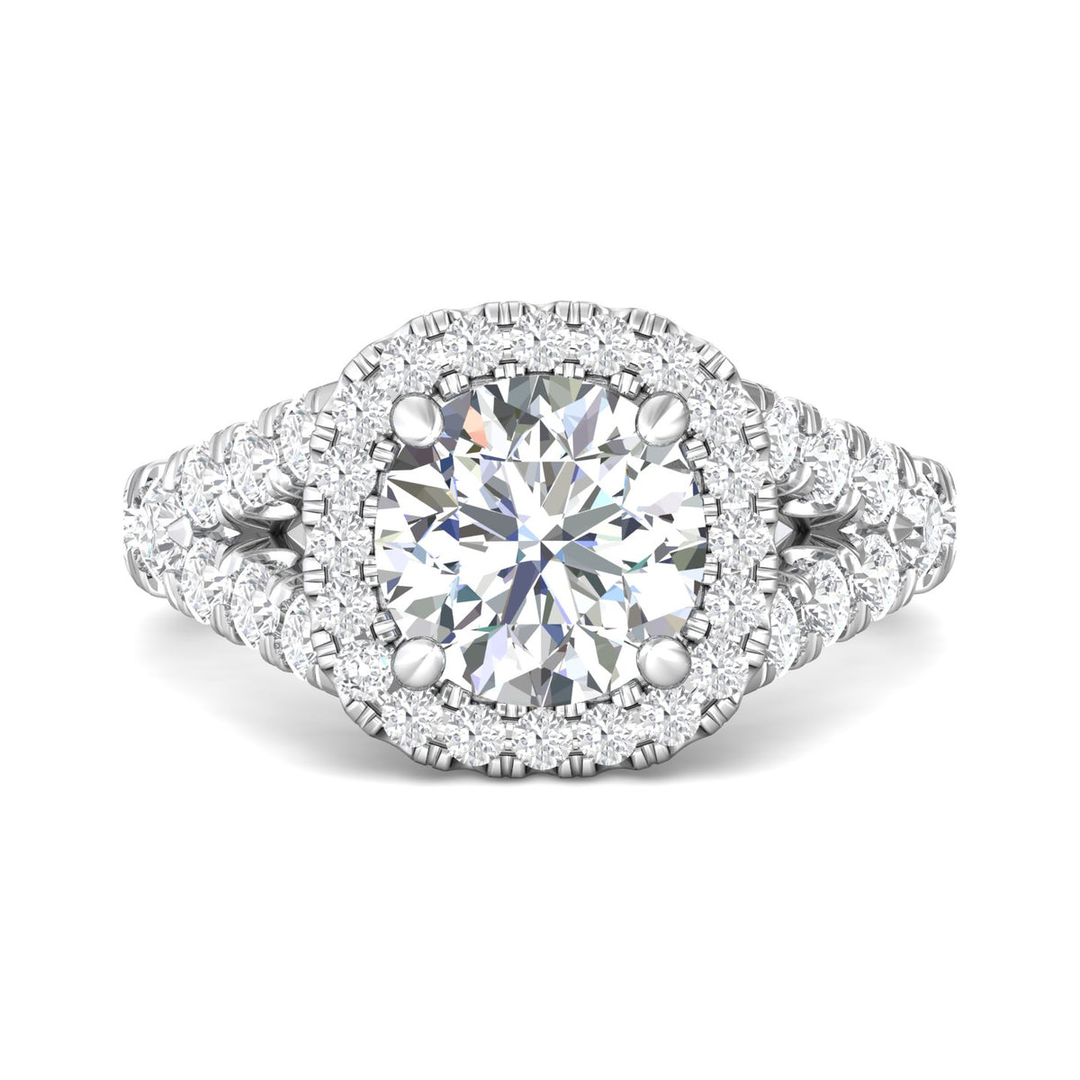 1 1/5ct. t.w. Diamond Engagement Ring in 14K White Gold