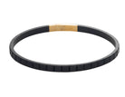 Black Titanium and 14K Yellow Gold Flexie Bangle Bracelet