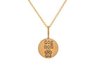 .01ct. t.w. Dog Mom Pendant in 14K Yellow Gold