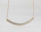 3/4ct. t.w. Diamond Pave Bar Necklace in 14K Yellow Gold