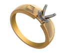 Solitaire Engagement Ring in 14K Yellow Gold