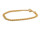 7" Gold Ion-Plated Stainless Steel Curb Link Bracelet