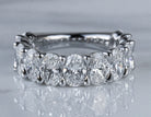 5ct. t.w. Oval Cut Newborn Lab Created Diamond Anniversary Ring in 14K White Gold