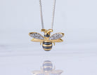 .03ct. t.w. Diamond Bee Pendant in Sterling Silver & Plated Yellow Gold