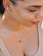 .03ct. t.w. Diamond Bee Pendant in Sterling Silver & Plated Yellow Gold