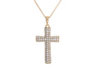 1/2ct. t.w. Diamond Cross Pendant in 14K Yellow Gold